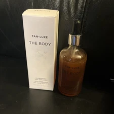 NEW Tan Luxe The Body Illuminating Self Tan Drops ~ Light Medium -3.21 oz Large
