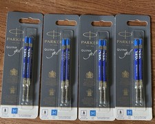4 Two-Packs of Parker Gel Pen Refills Ball Point Blue