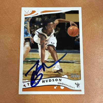2005 Topps #185 Troy Hudson Signed Autographed Card Minnesota Timberwolves