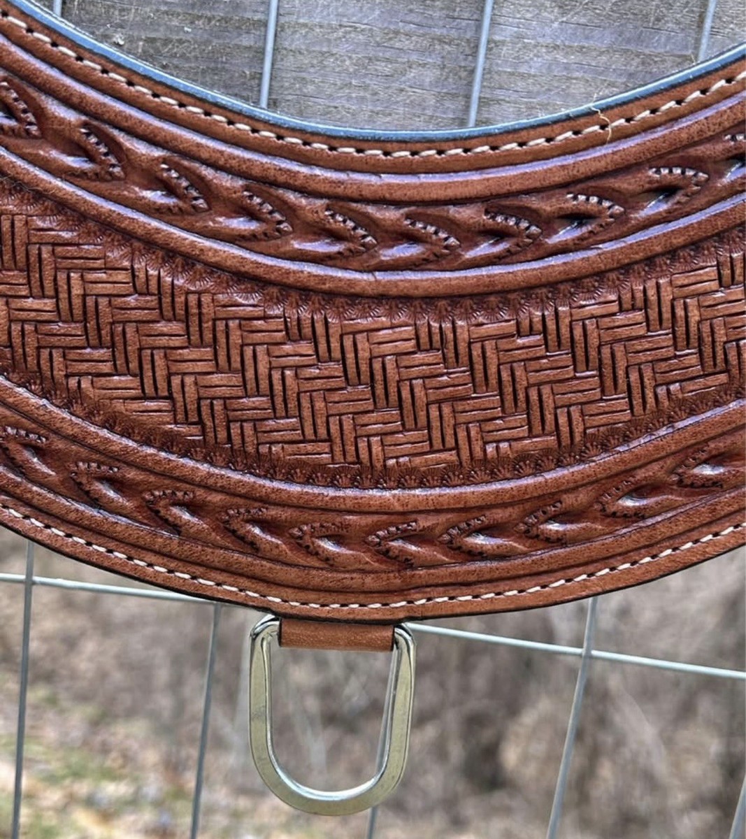 Top Grain Leather Tripping Collar Western Breast Collar Horse Size