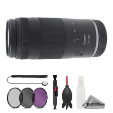 Canon RF 75-300mm f/4-5.6 Lens - 7pc Essentials Bundle