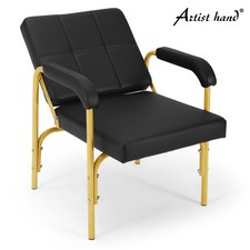 Black Gold Heavy Duty Barber Shampoo Chair Recline Salon Spa Beauty Hair Dresser
