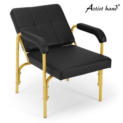 Black+Gold Heavy Duty Barber Shampoo Chair Recline Salon Spa Beauty Hair Dresser
