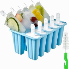 Popsicle molds 10 Pieces Popsicle Molds Silicone BPA Free Ice Pop Easy Release