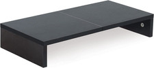 TEAMIX 20 Inch Monitor Stand Riser, Black Desktop Stand for Pc/Tv/Laptop/Printer