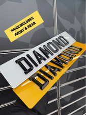 4D RETRO BEVEL DIAMOND NUMBER PLATES TOP QUALITY 100% ROAD LEGAL