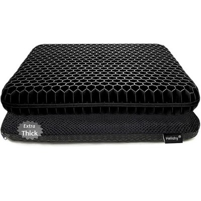 Gel Seat Cushion, Double Thick Breathable Honeycomb Design Absorbs ... Fast Ship