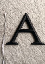 Wall Decor Letter A Ceramic Black 12 Inch Wall Art Home Decor Rustic Farmhouse