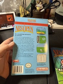 NES Open Tournament Golf Nintendo NES Box, Sleeve & Manual ONLY - No Game