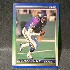 1990 Score Herschel Walker #34 Minnesota Vikings NFL Football Card Base Set
