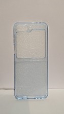 Light Blue Transparent Samsung Galaxy Z Flip6 Phone Case