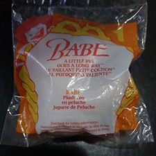 Vintage 1995 McDonalds Babe Plush Happy Meal Toy 1 In Series New In Sealed Bag