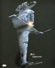 Bill George Signed ILM Star Wars ROTJ B-Wing 16x20 Photo Beckett