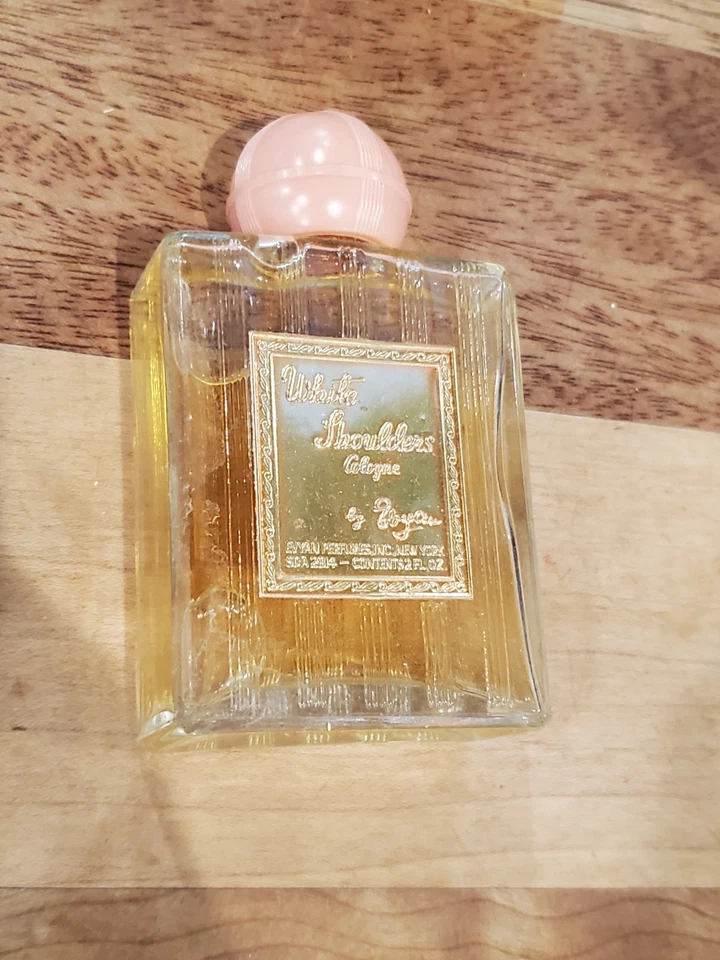 罕见复古 Evyan White Shoulders 古龙水溅 2 盎司原装香水粉色帽子 — 第 4/4 张图片