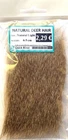 NATURAL DEER HAIR MUDDLER Winter Body Patch Fly Tying material Fur Light Colour