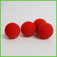 Giochi di Prestigio e Magia Set 4 Palline Spugna Rossa Trucchi Sponge Balls Soft