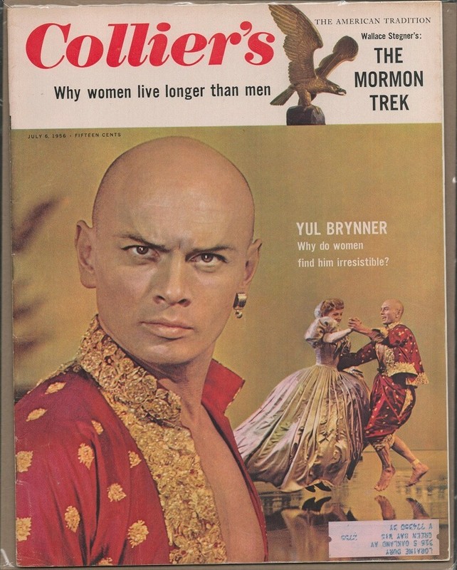 COLLIER'S MAGAZINE July 6, 1956 Yule Brynner 100% Complete