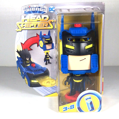 Fisher Price Imaginext DC Super Friends Head Shifters Batman & Batmobile