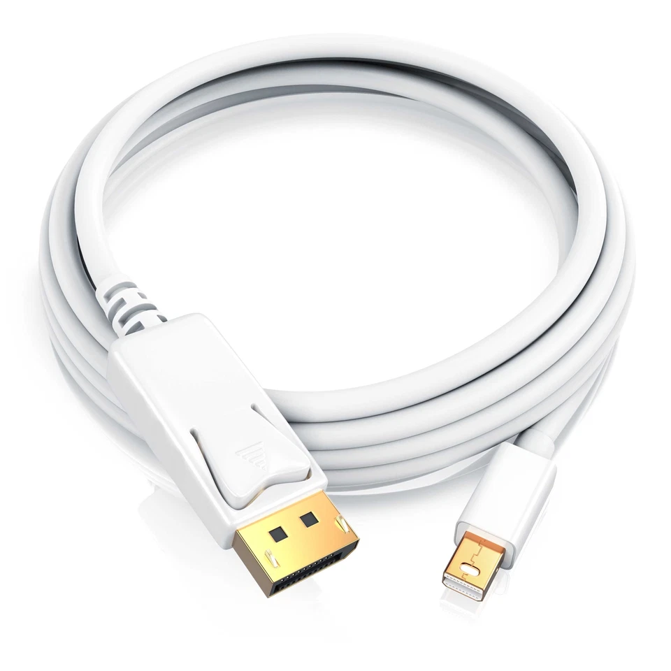 CSL Digitale Mini DisplayPort auf DisplayPort-Verbindungskabel 3,0M Full HD Weiß - Bild 2 von 4