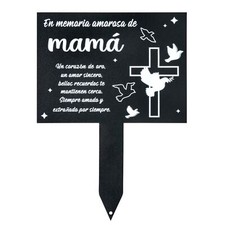 Spanish Cemetery Decorations Grave - Spanish Mama Metal Memorial Grave Markers