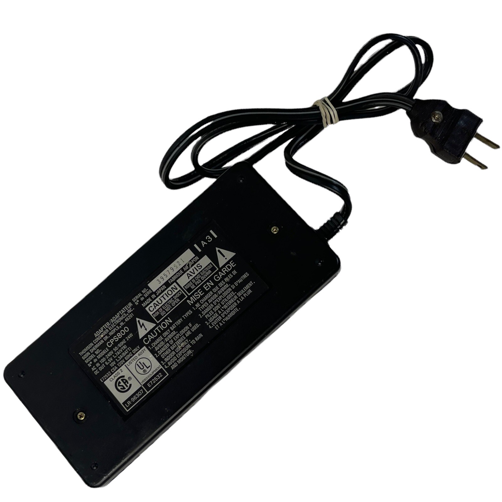 Generic Camcorder Battery Charger Model CPS800 Works w/ RCA eBay