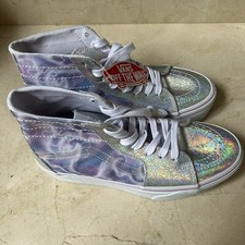 Zapatilla deportiva Vans Butterfly Dreams Sk8-Hi para mujer forma apilada cónica púrpura 8,5 NUEVA