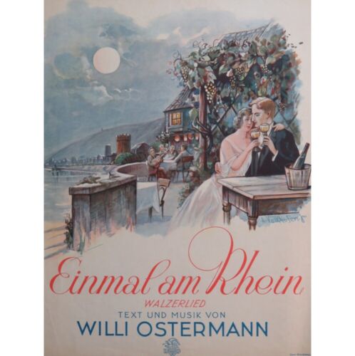 OSTERMANN Willi Einmal am Rhein ! Chant Piano 1930 - Foto 1 di 4