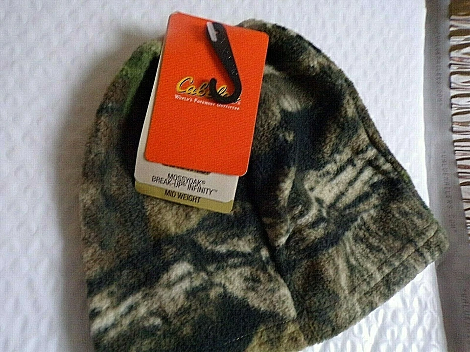 CABELAS MID-WEIGHT FLEECE BEANIE MOSSY-OAK BREAK-UP INFINITY. ORIGINAL CABELA - Image 3 of 4