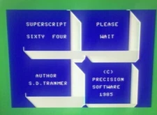 Vtg Commodore 64 Superscript Word Processor - Original Disk 1984 Precision