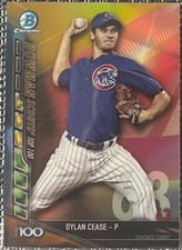 🔥2017 Bowman Chrome Scouts Top 100 Dylan Cease GOLD REFRACTOR #d /50🔥(INV 63)