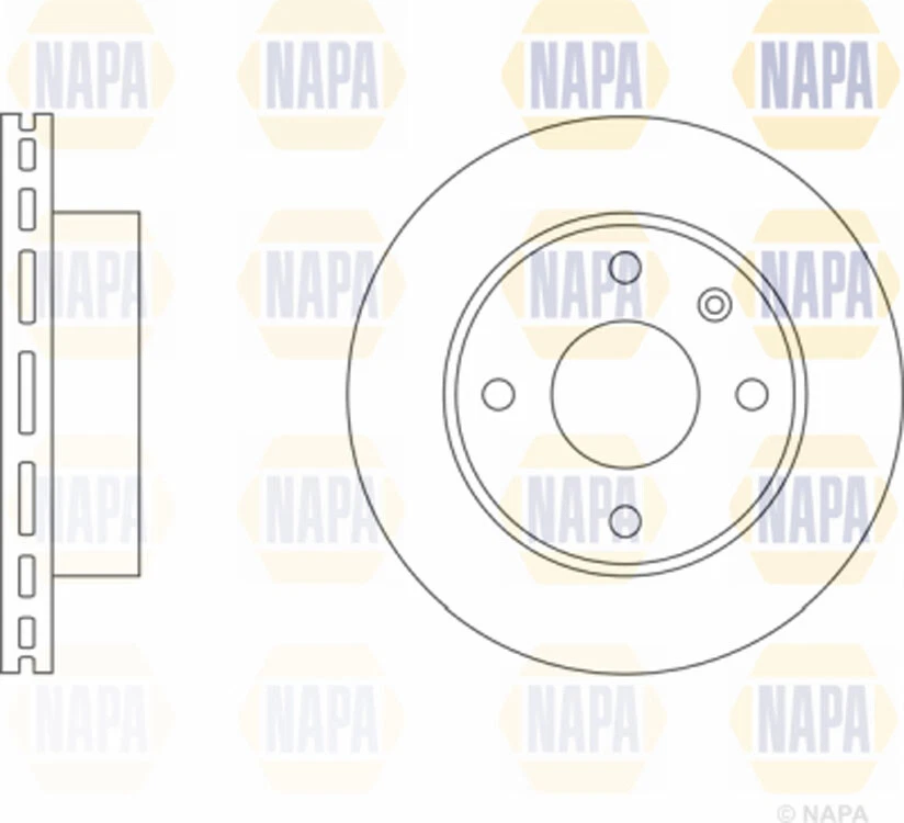 Disco de freno delantero NAPA 0 para Ford Sierra 1982-1993 Escort 1980-1990 Foto 2 de 2