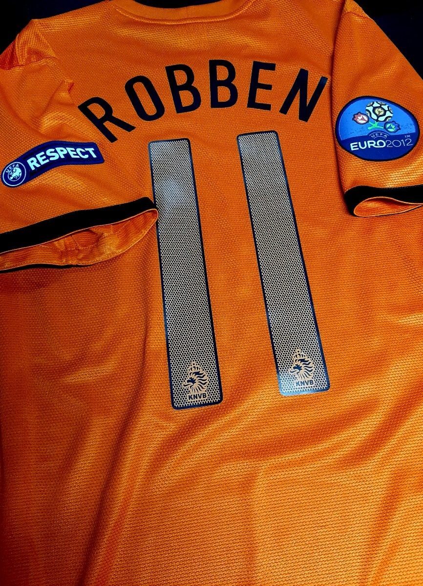 NIKE HOLLAND EURO 2012 ROBBEN S VS GERMANY ORIGINAL SHIRT