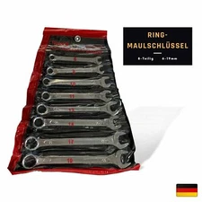 Ringmaulschlüssel Set 6-19mm 8-teilig + Tasche Maulschlüssel & Ringschlüssel