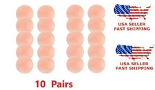 10 Pairs Nippleless Cover Pasties Women Reusable Adhesive Silicone Nipple Round