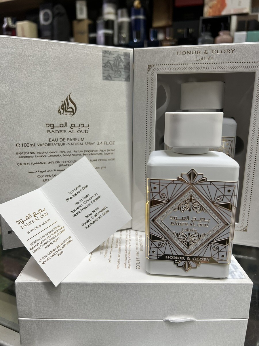 Lattafa HONOR & GLORY 100ml 香水 Amazon.com : Lattafa Bade'e Al Oud Honor & Glory - Fruity