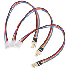 3 Pcs Connector Adapter Cable Computer Case Fan Power Easy-to-install