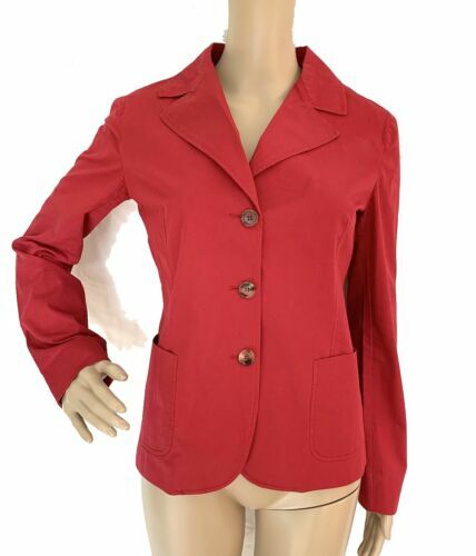 MIU MIU FW1996 WOMEN JACKET Leather Red White Made in Italy From 