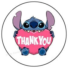 STITCH THANK YOU ENVELOPE SEALS LABELS STICKERS PARTY FAVORS