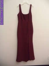 NEW-Floor Sample-Damage BHLDN Sleeveless Square Neck Dress Wine Size 10