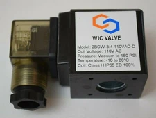 Solenoid Process WIC Valve 110VAC, Vacuum to 150PSI, Coil, SBD, New No Bag
