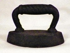 Childs Miniature Sad Iron Salesman Sample Antique Cast Iron Toy