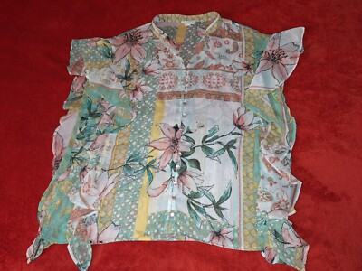 CUPIO      WOMENS    SIZE  LARGE     TOP  BLOUSE       SHIRT     1
