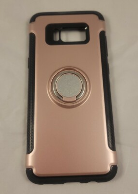 For Samsung Galaxy S8 Plus Case Cover with Ring holder / kickstand New Rose Gold