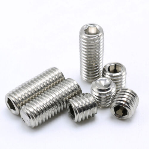 M2 M3 M4 M5 M6 M8 Stainless Steel Grub Screws Allen Socket Set Screw Cup Point - Picture 1 of 5