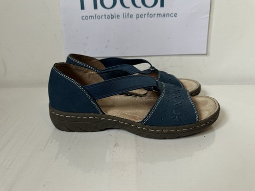 Hotter Dotty Slingback Leder Sandalen Größe UK 4 EU 37 - Bild 3 von 10