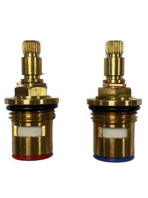 WOSHERWORLD pipescenes555 DISC017 Ceramic Disc Tap Cartridge Valves 24 Teeth x 7.7mm PAIR