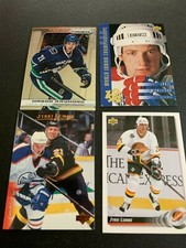 4 Card Hockey Card Lot - Vancouver Canucks - Jyrki Lumme - Raymond - O'Sullivan