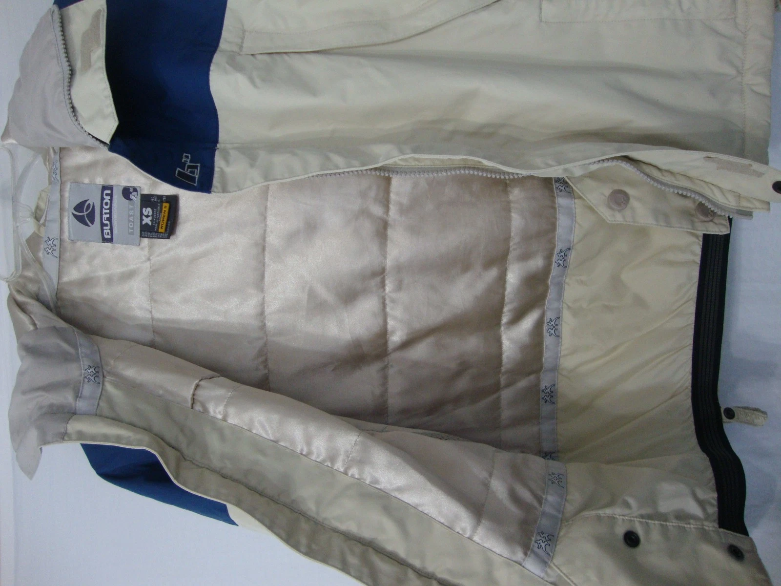 burton snowboard toast hood full zip used jacket