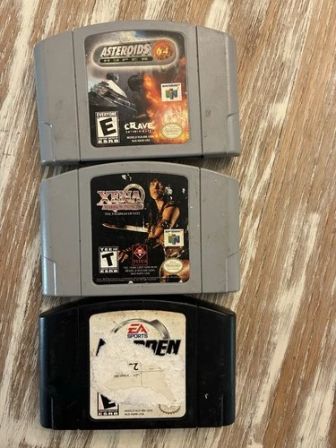 New Listinglot of 3 nintendo 64 games authentic