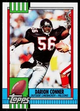 Darion Conner, 1990 Topps Traded, #122T, Atlanta Falcons, RC